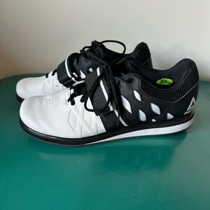 Reebok Lifter PR Weightlifting Shoes Black/White Mens Size 11.5M EUC